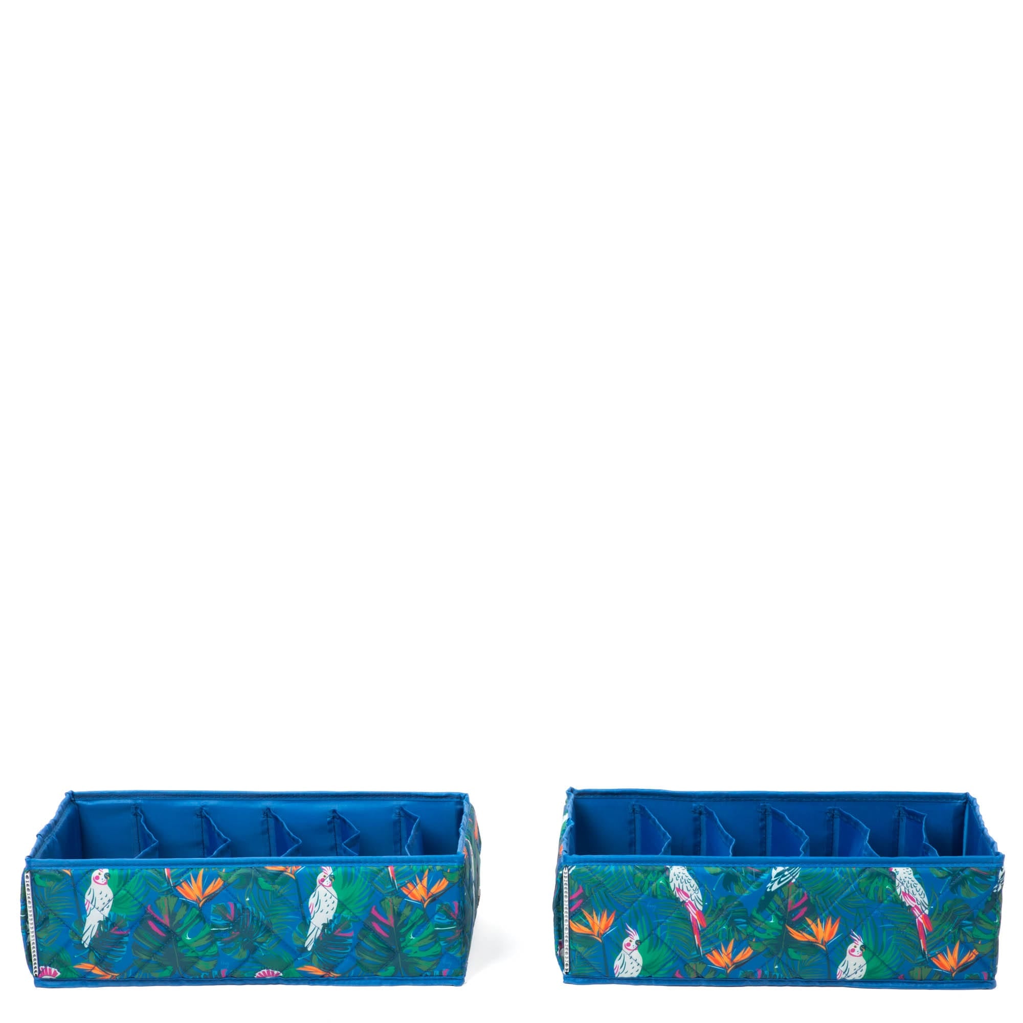 Dolly 2pc 6 Pocket Drawer Organizer - TROPICAL BIRDS - Dolly2pk_TropicalBirds_03